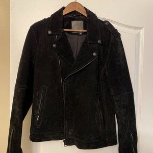 BLANK NYC Men's Black Suede Motorcycle Jacket M